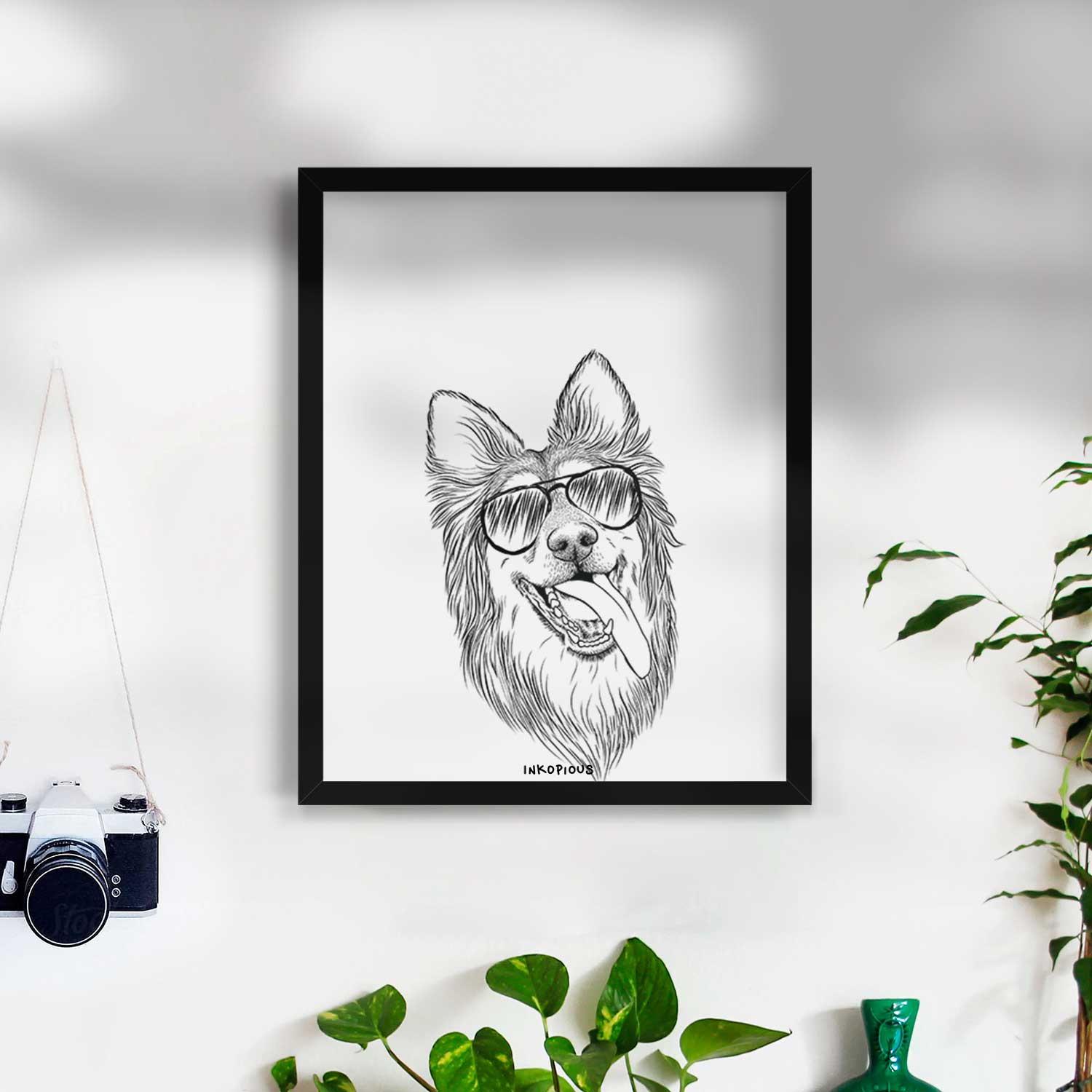 Rosalie the German Shepherd Mix Art Print