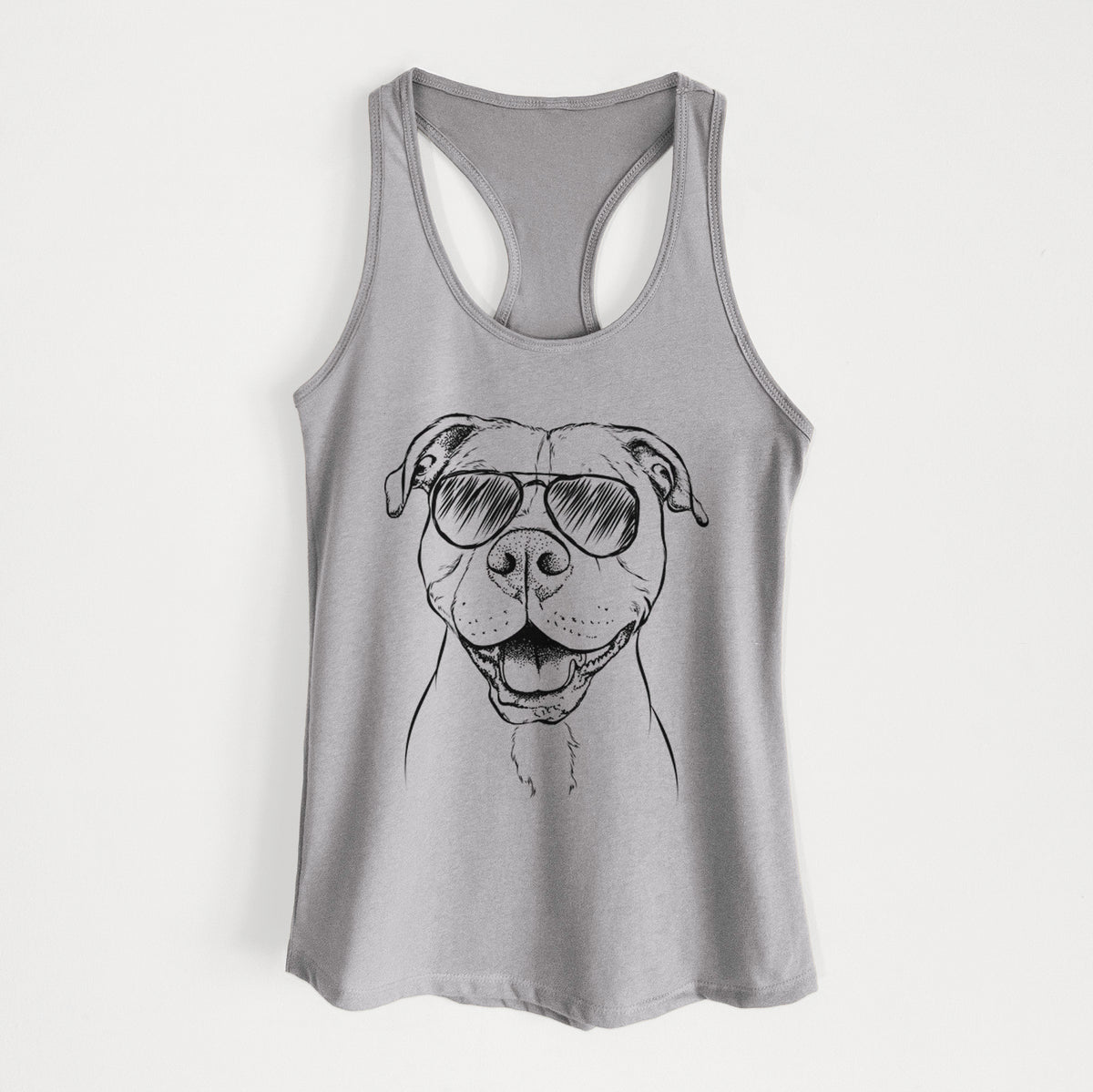 Roscoe the Pitbull - Women's Racerback Tanktop