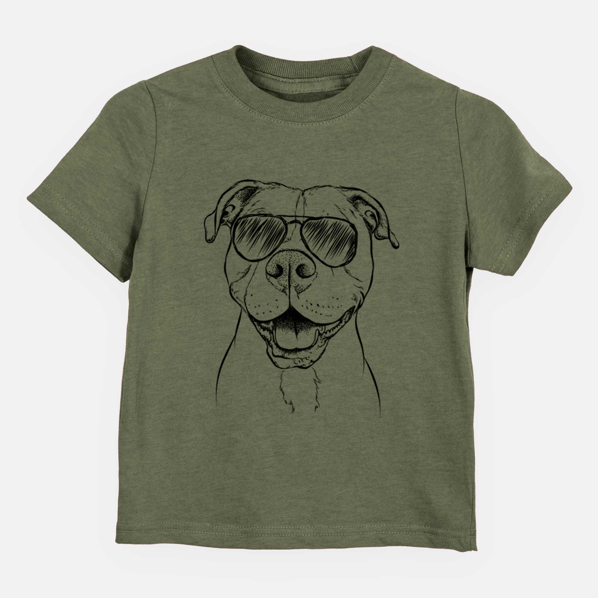 Aviator Roscoe the Pitbull - Kids/Youth/Toddler Shirt