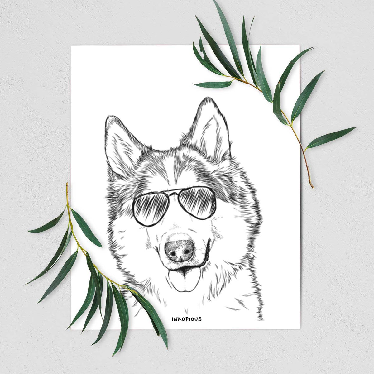 Roshi the Mixed Breed Art Print