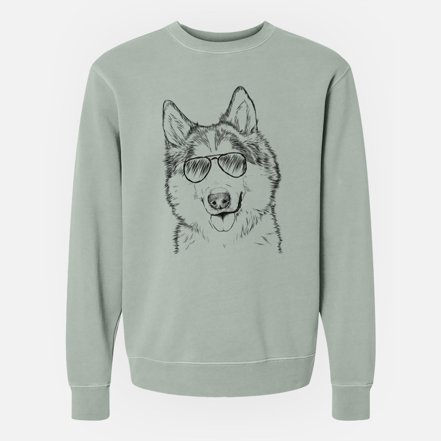 Aviator Roshi the Mixed Breed - Unisex Pigment Dyed Crew Sweatshirt