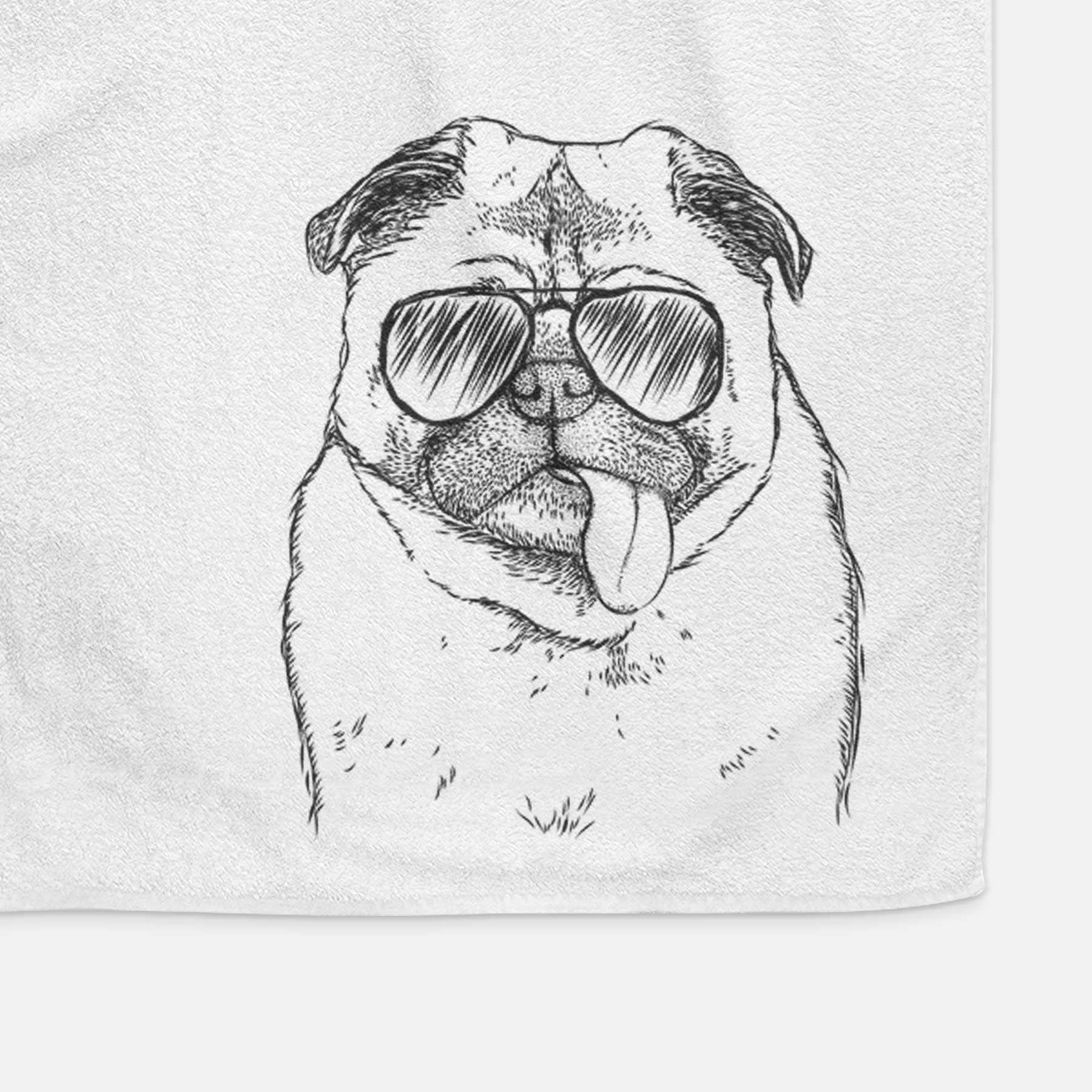 Rosie the Pug Decorative Hand Towel