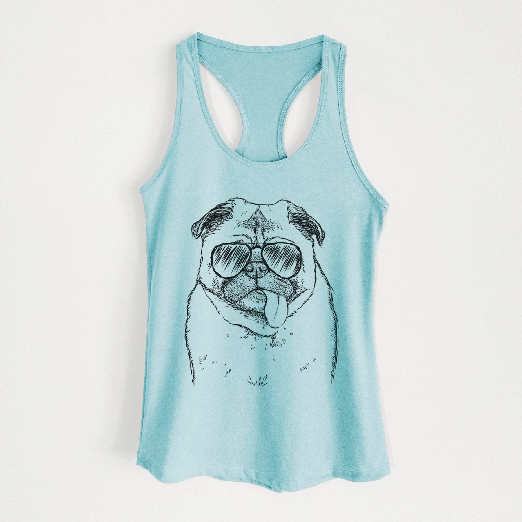 Rosie the Pug - Women's Racerback Tanktop