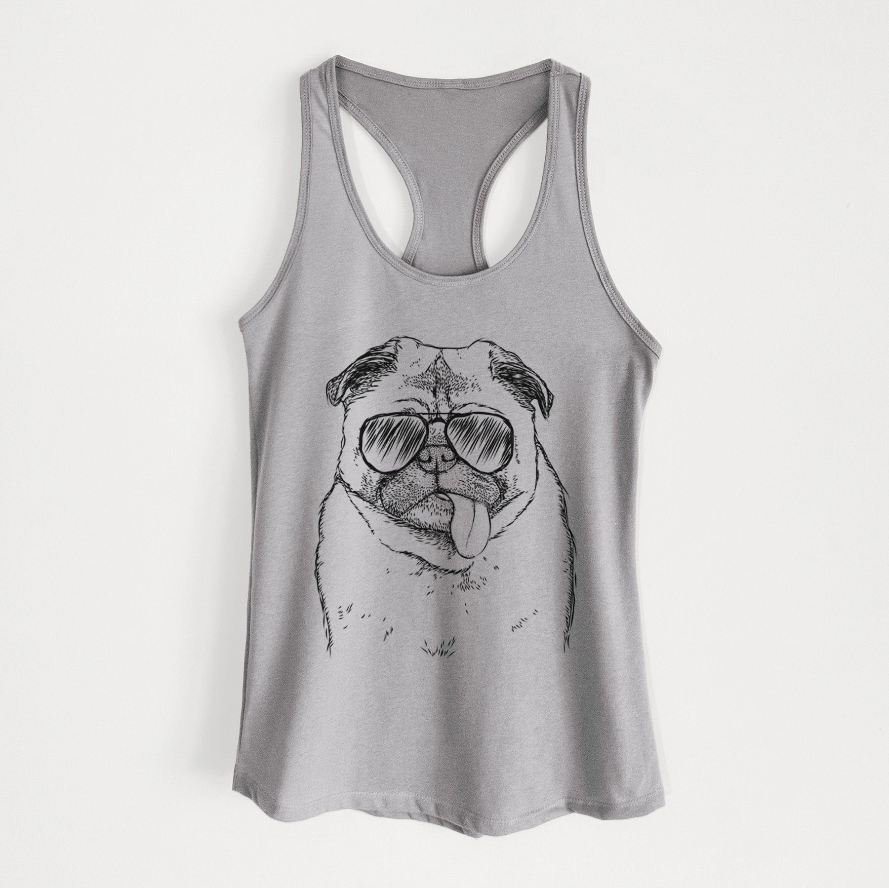 Rosie the Pug - Women's Racerback Tanktop