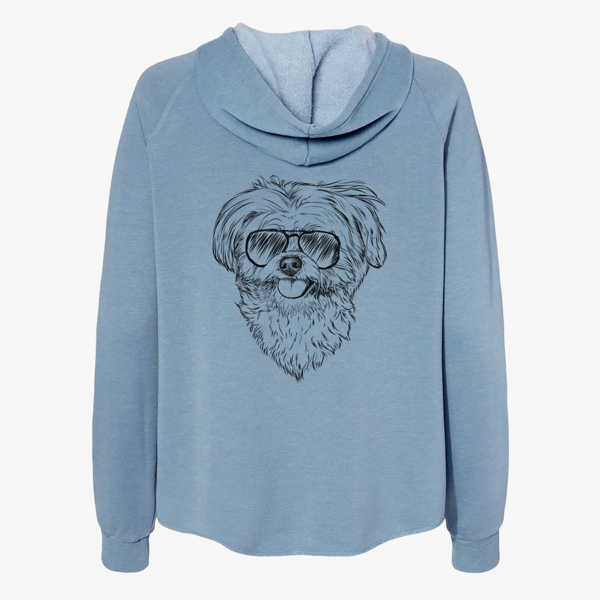 Rosie the Maltipoo - Women's Cali Wave Zip-Up Sweatshirt