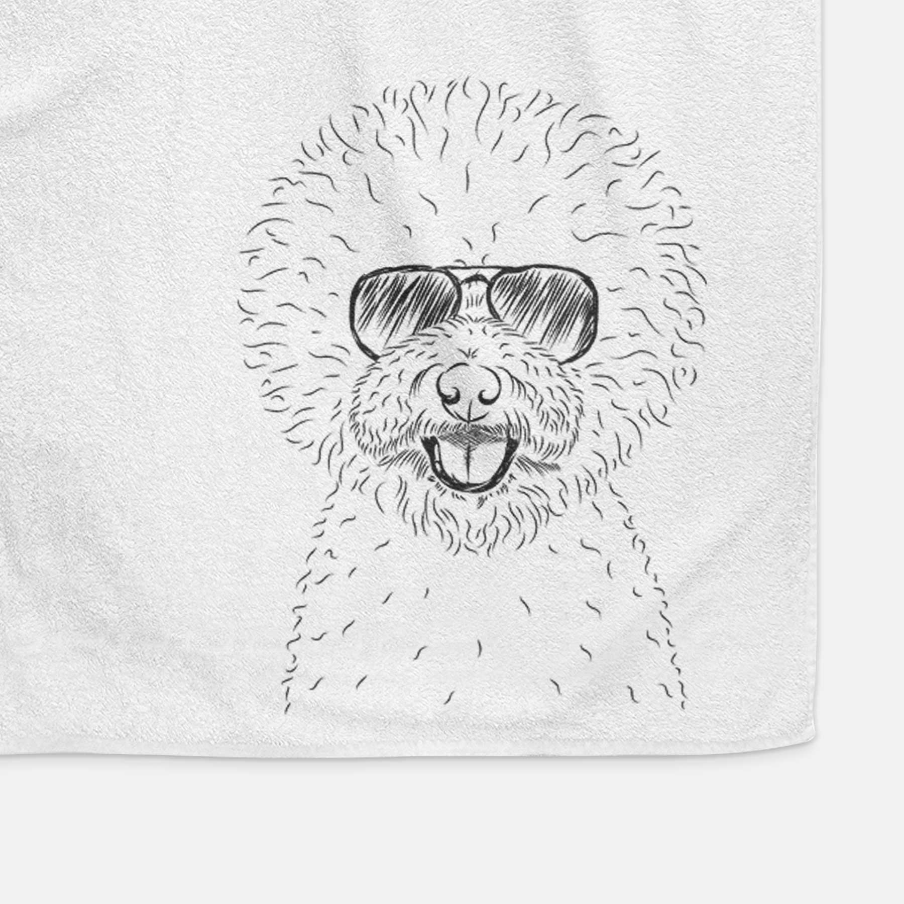 Ross the Bichon Frise Decorative Hand Towel