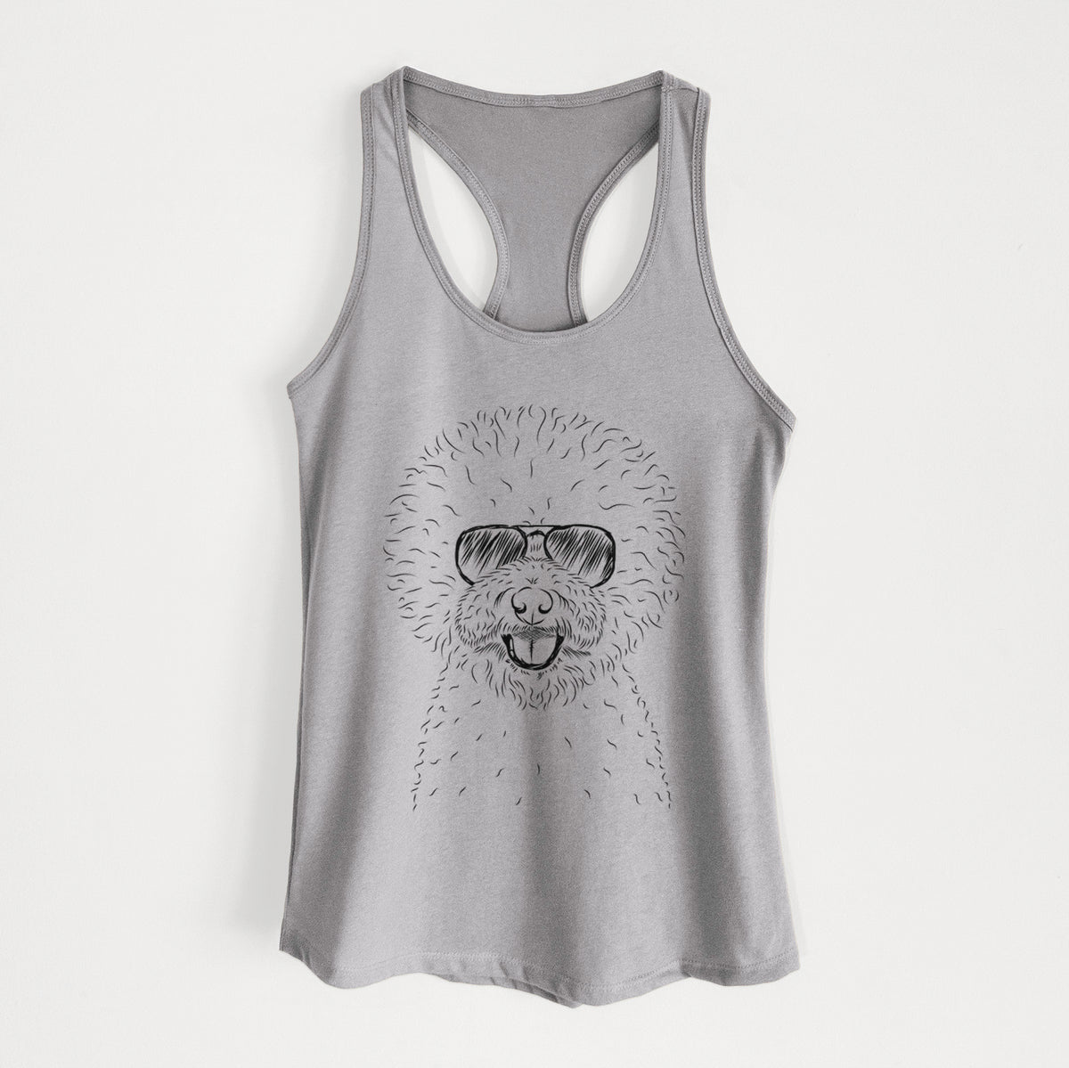 Ross the Bichon Frise - Women's Racerback Tanktop