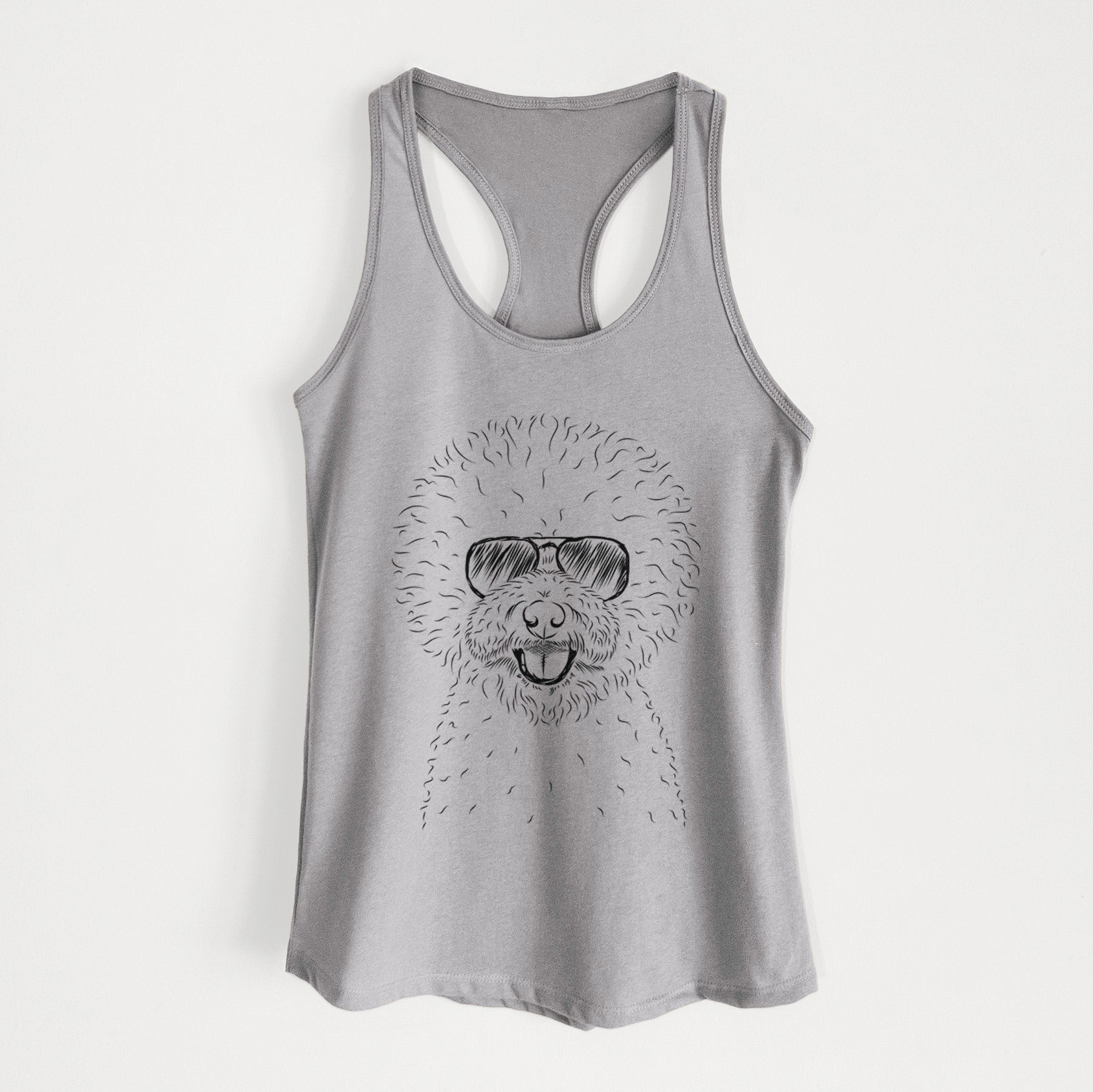 Ross the Bichon Frise - Women's Racerback Tanktop