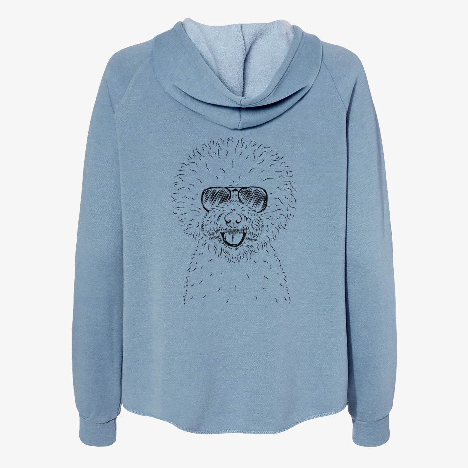 Ross the Bichon Frise - Women's Cali Wave Zip-Up Sweatshirt
