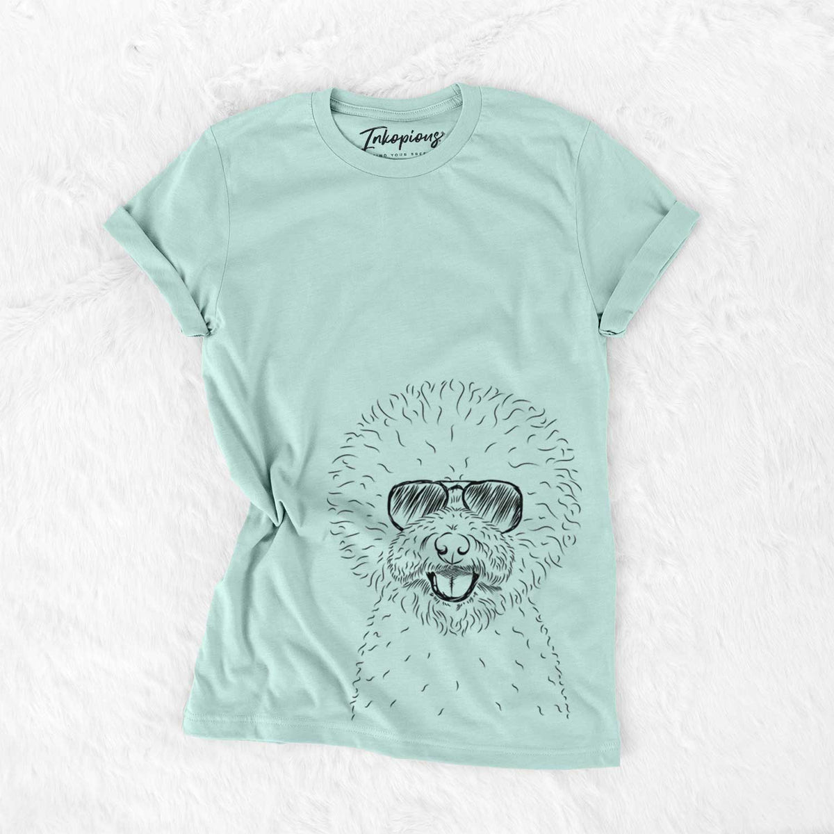 Aviator Ross the Bichon Frise - Unisex Crewneck