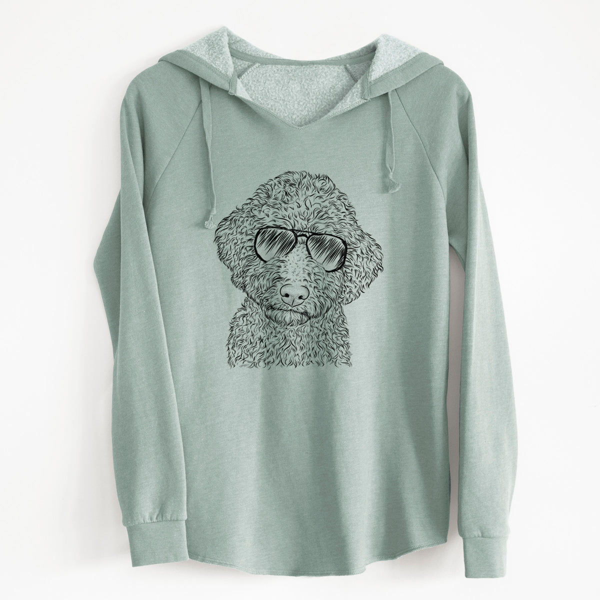 Aviator Ross the Lagotto Romagnolo - Cali Wave Hooded Sweatshirt