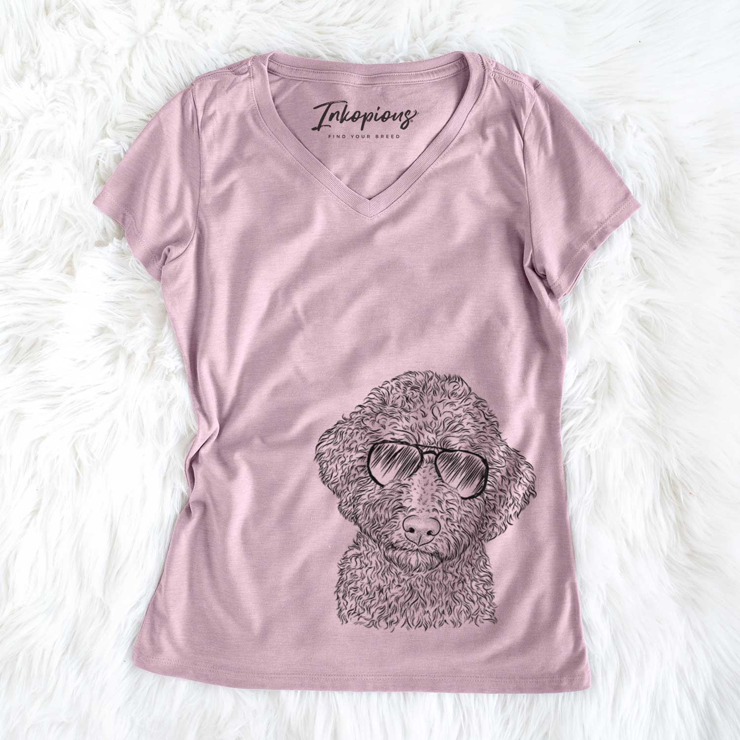 Ross the Lagotto Romagnolo - Women's V-neck Shirt