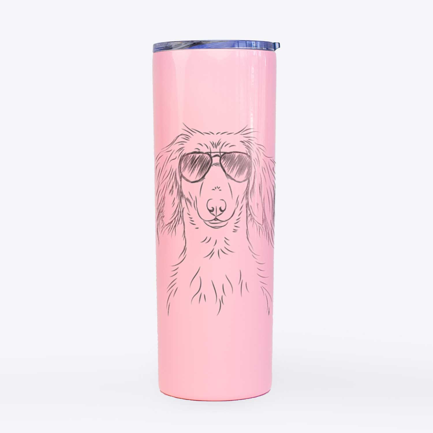 Roux the Long Haired Dachshund - 20oz Skinny Tumbler