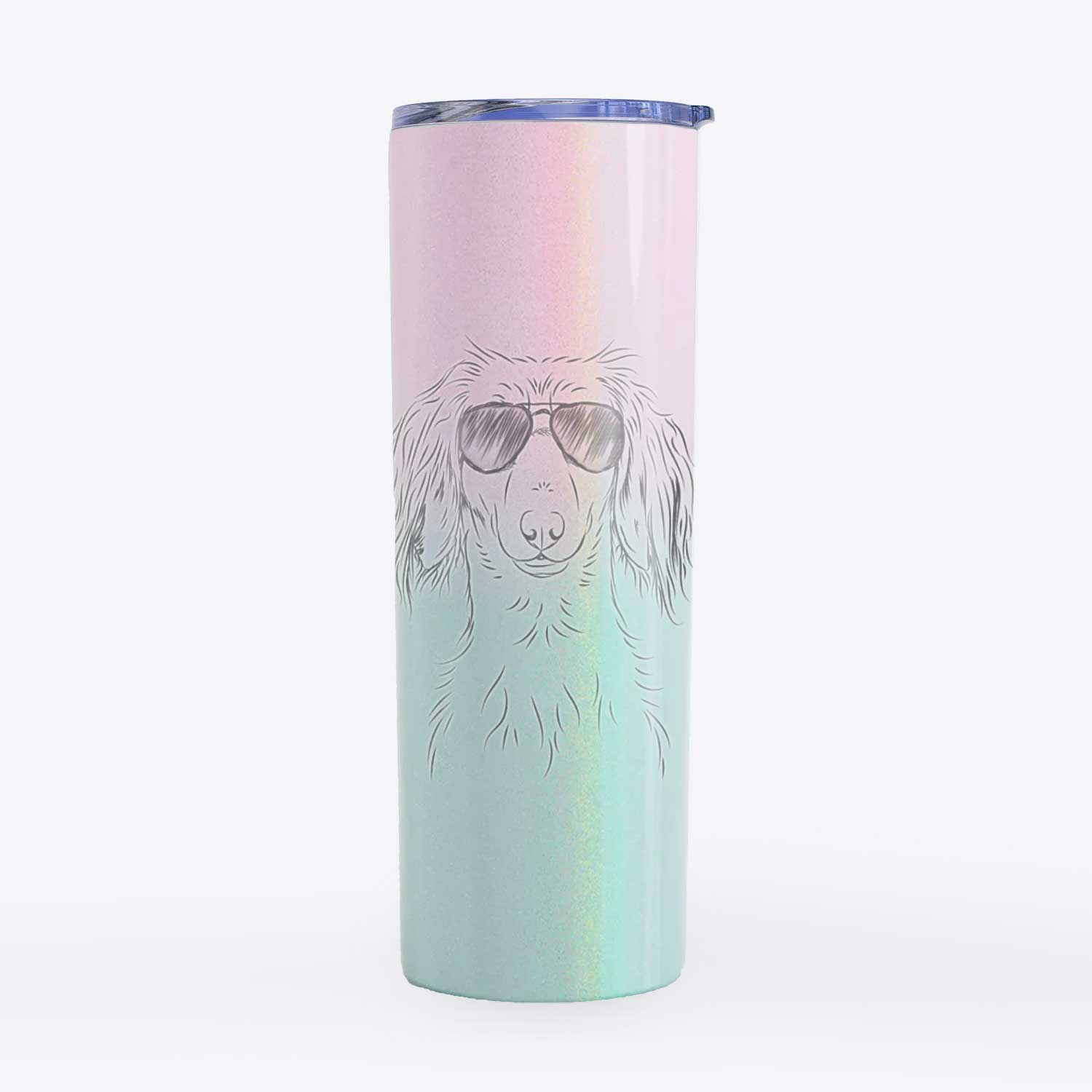 Roux the Long Haired Dachshund - 20oz Skinny Tumbler