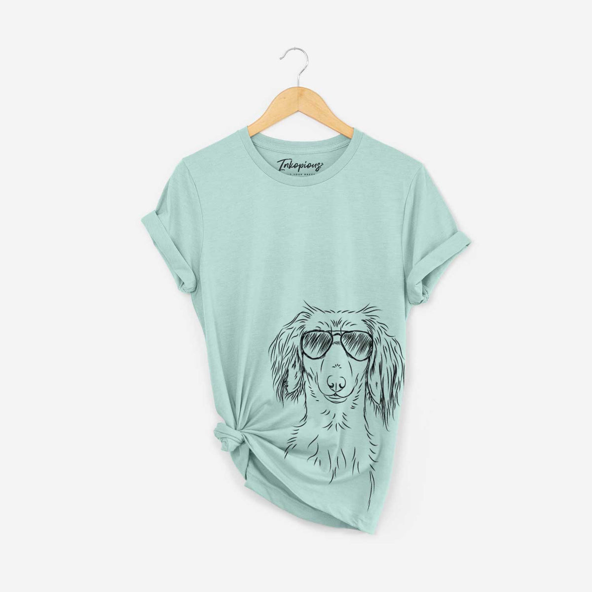 Roux the Long Haired Dachshund - Bella Canvas Unisex Crewneck