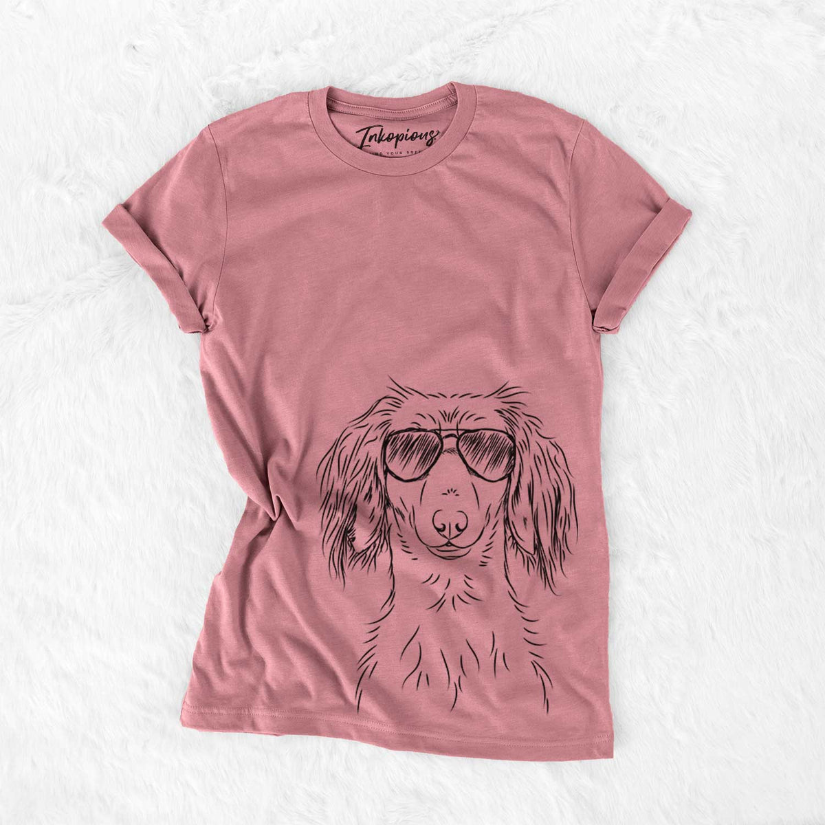 Roux the Long Haired Dachshund - Bella Canvas Unisex Crewneck