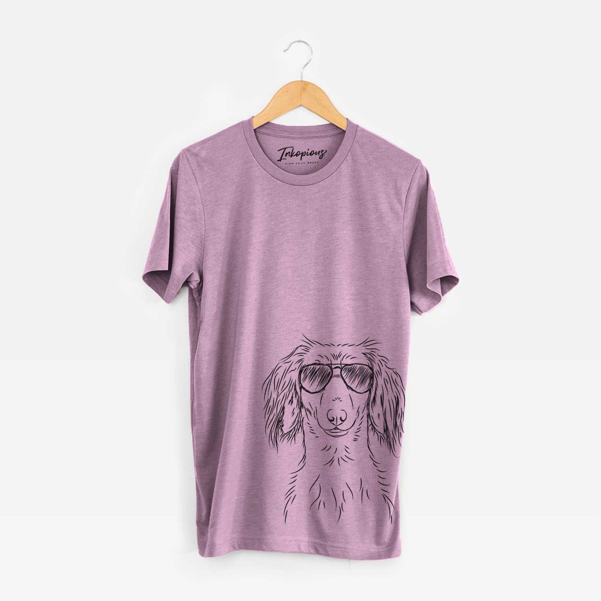 Roux the Long Haired Dachshund - Bella Canvas Unisex Crewneck