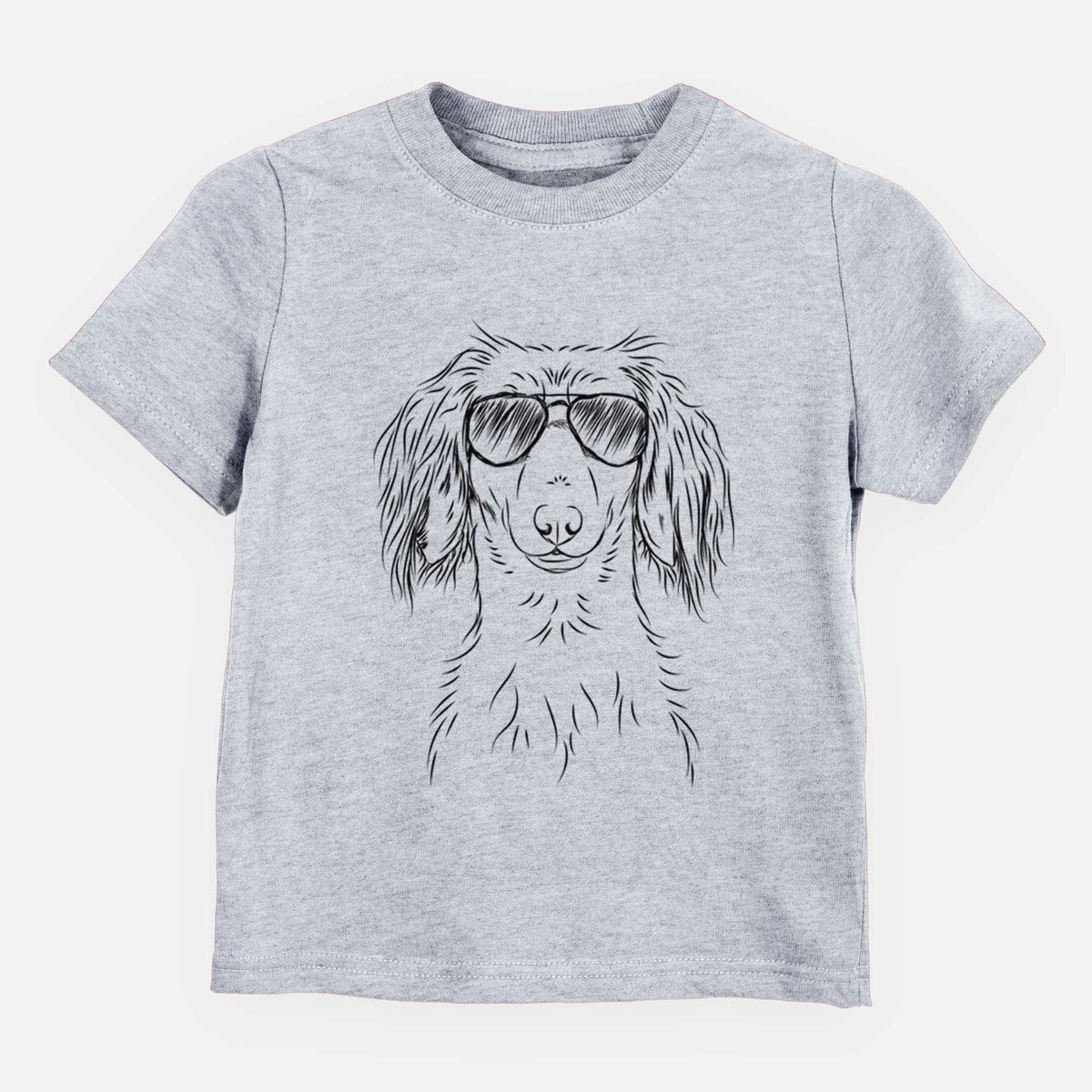 Aviator Roux the Long Haired Dachshund - Kids/Youth/Toddler Shirt
