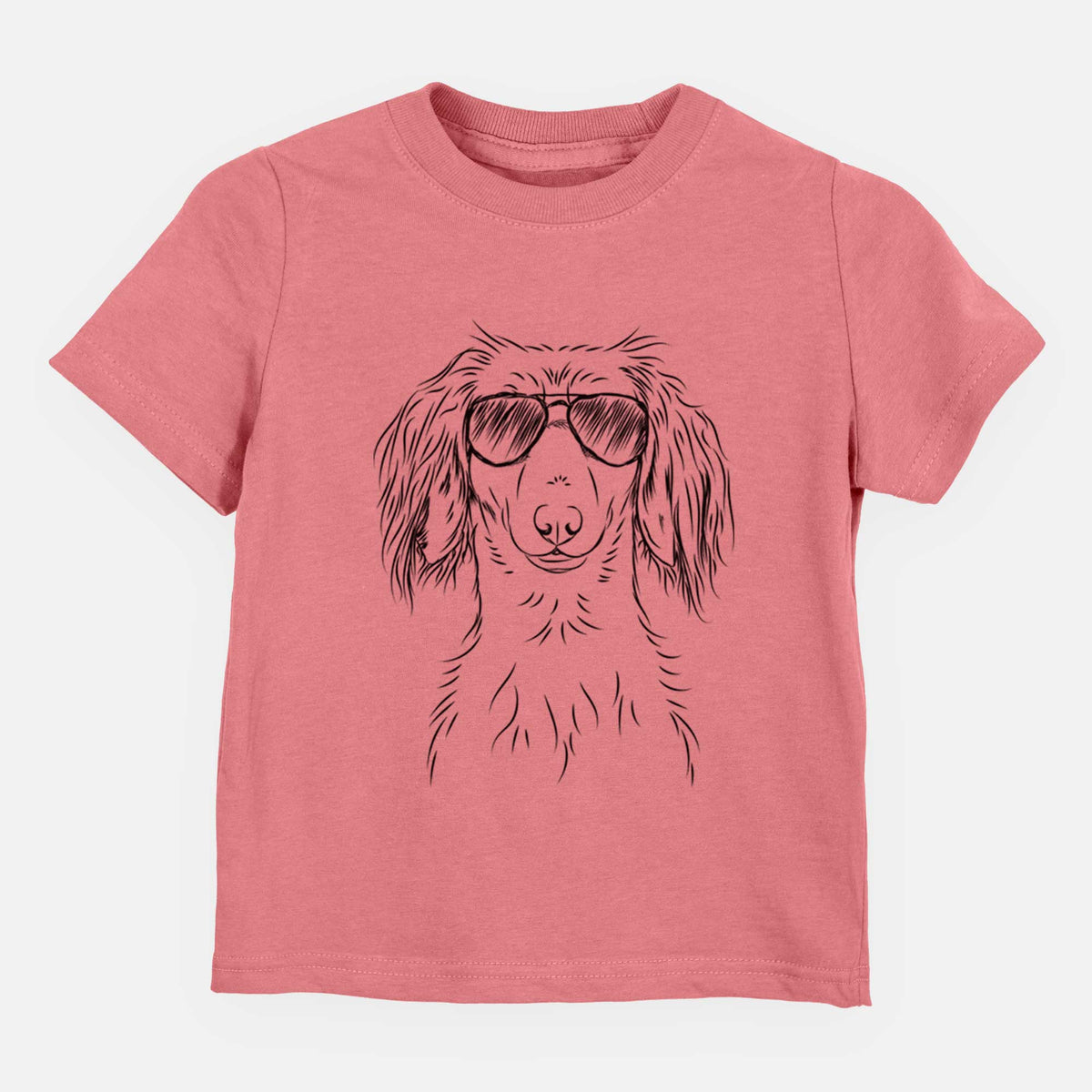 Aviator Roux the Long Haired Dachshund - Kids/Youth/Toddler Shirt