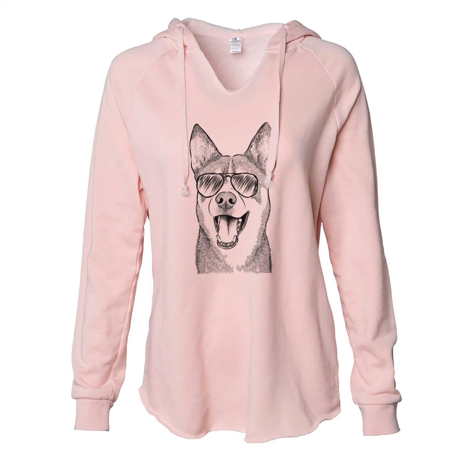 Roux the Siberian Husky - Cali Wave Hooded Sweatshirt