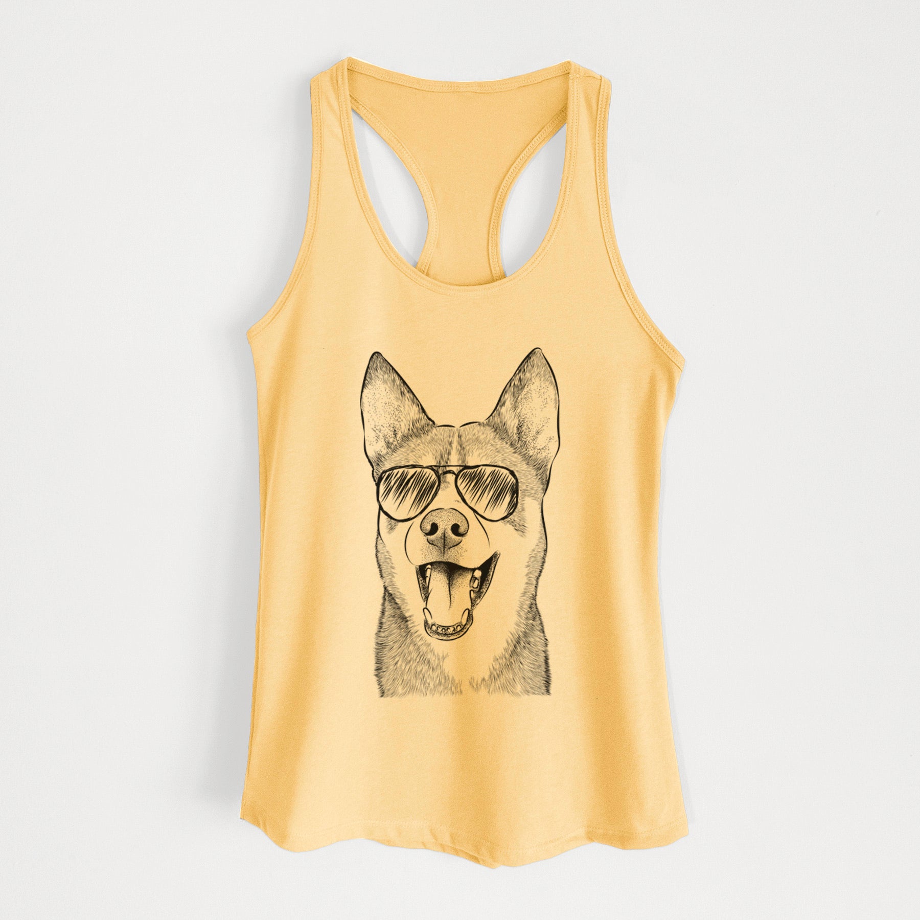 Roux the Siberian Husky - Women's Racerback Tanktop