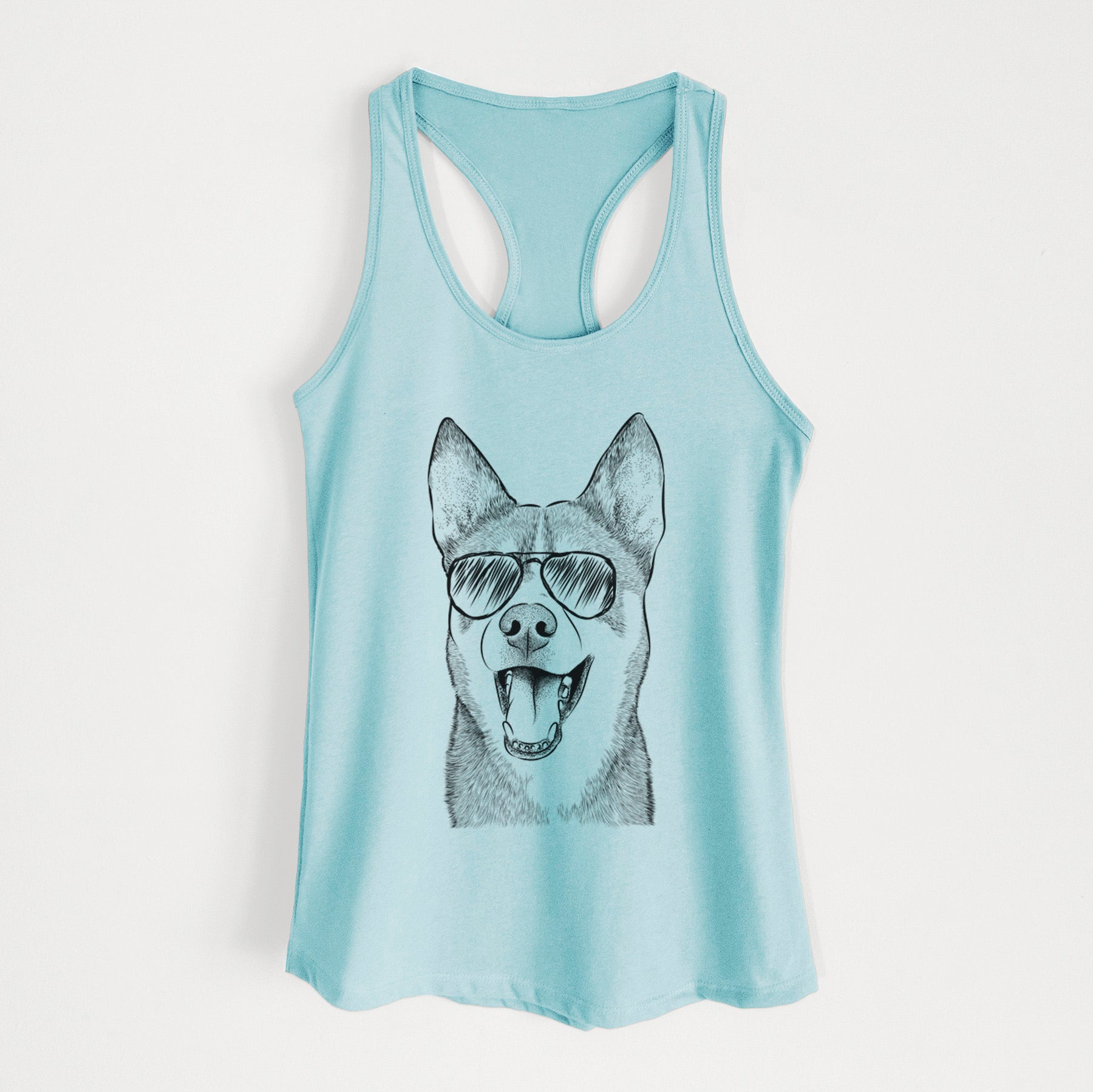 Roux the Siberian Husky - Women's Racerback Tanktop