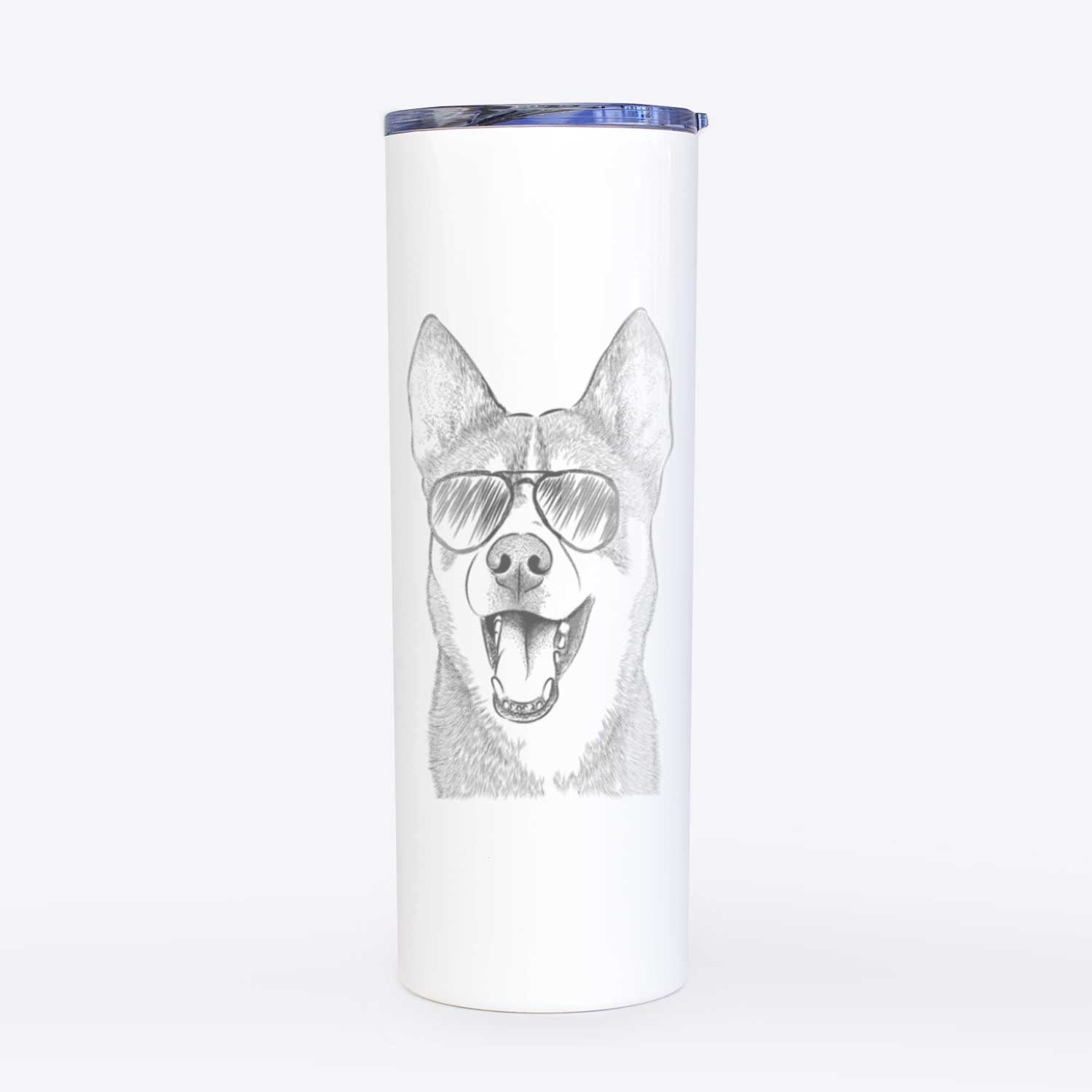 Roux the Siberian Husky - 20oz Skinny Tumbler