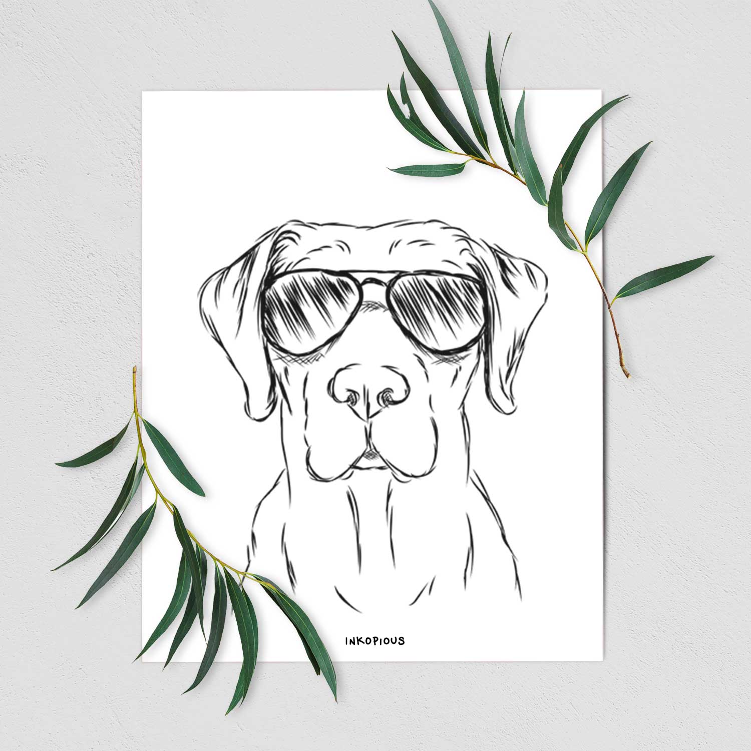 Rowdy the Labrador Retriever Art Print