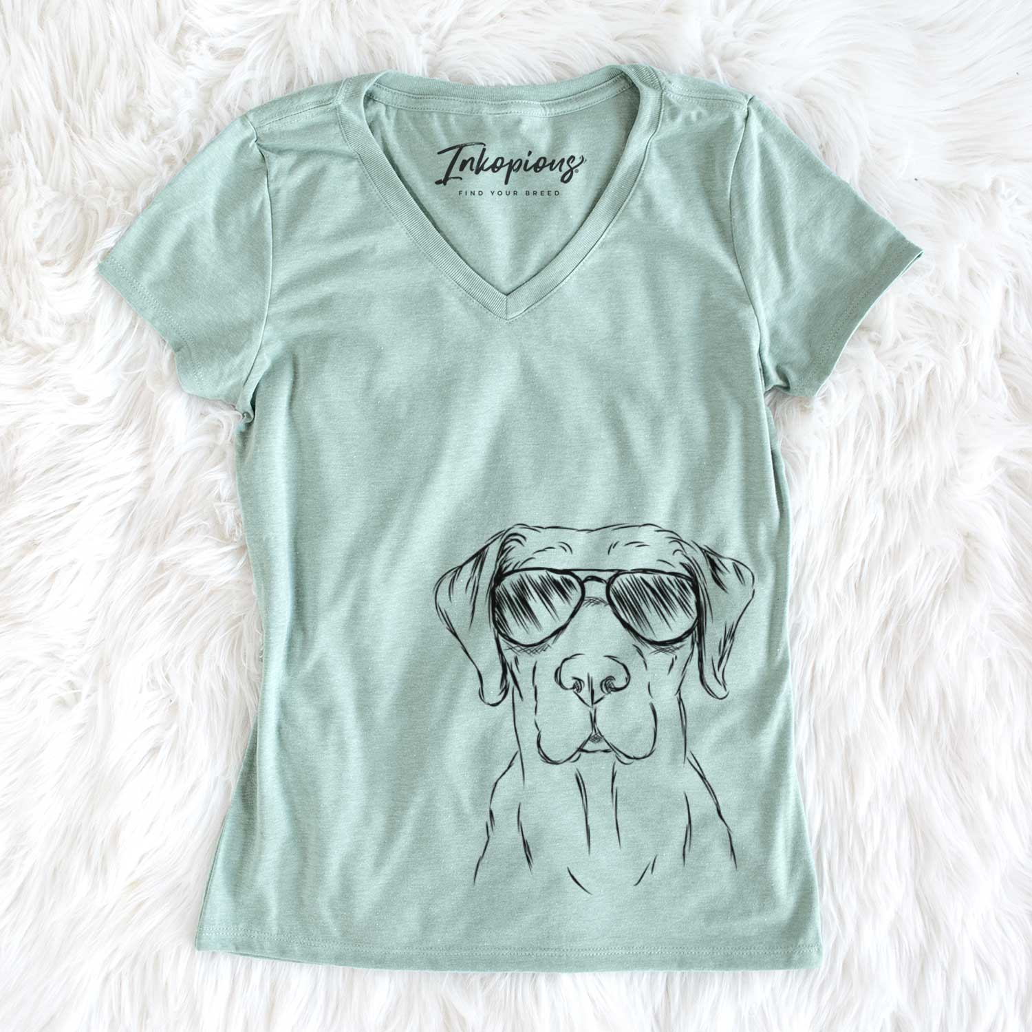 Aviator Rowdy the Labrador Retriever - Women's V-neck Shirt