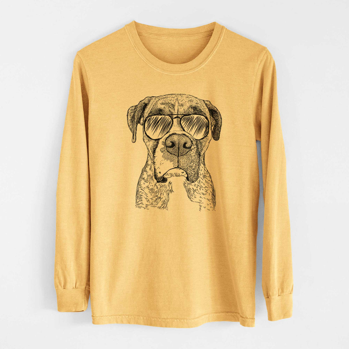 Aviators Rowdy Rex the Boxer - Heavyweight 100% Cotton Long Sleeve