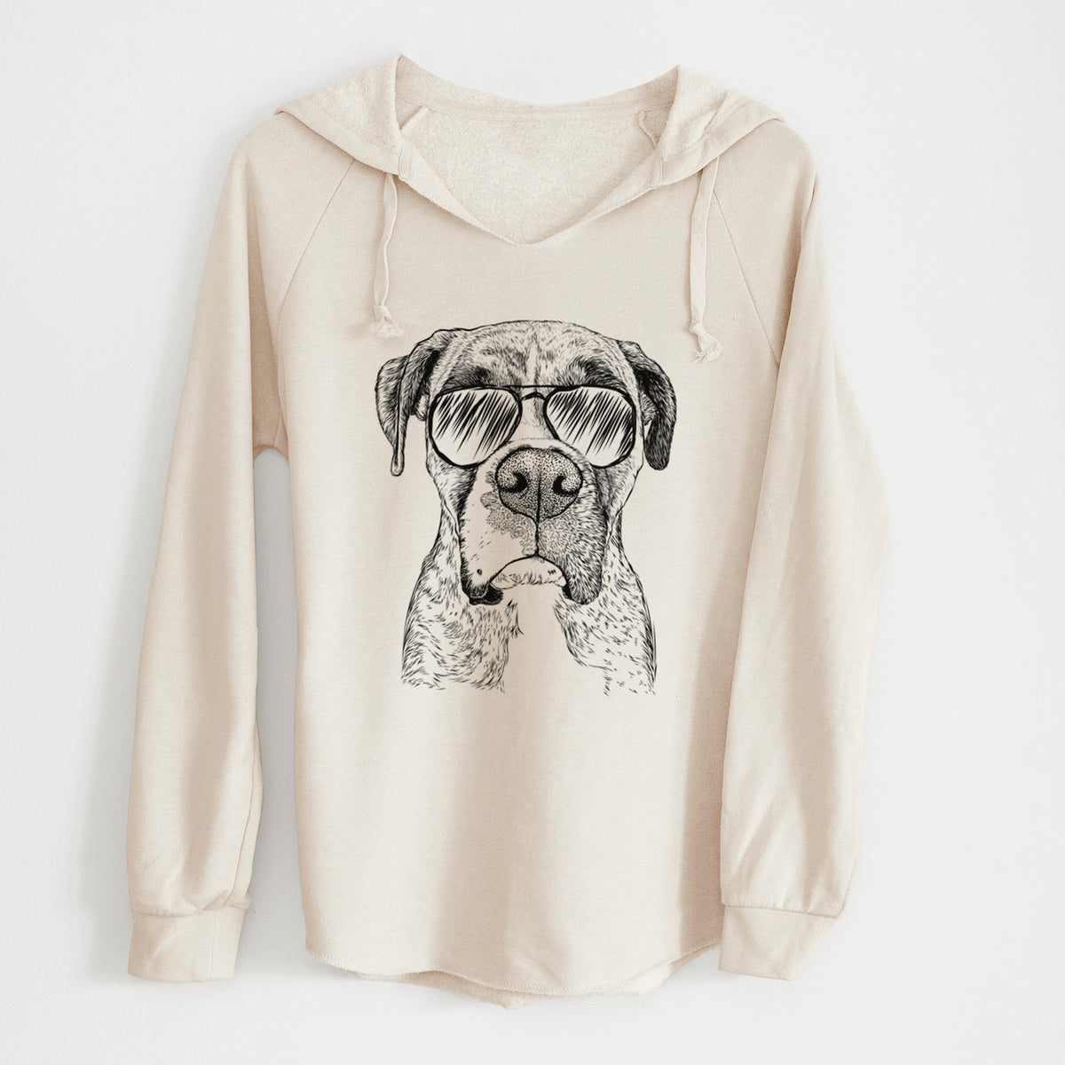Aviator Rowdy Rex the Boxer - Cali Wave Hooded Sweatshirt