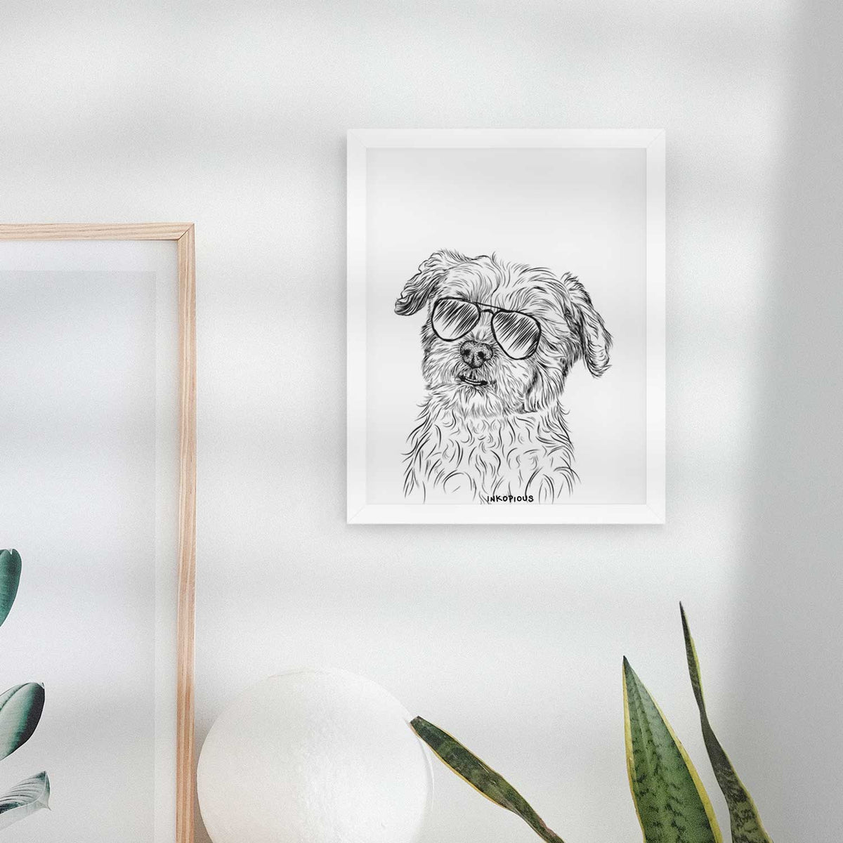 Roxie the Schnauzer Shih Tzu Mix Art Print