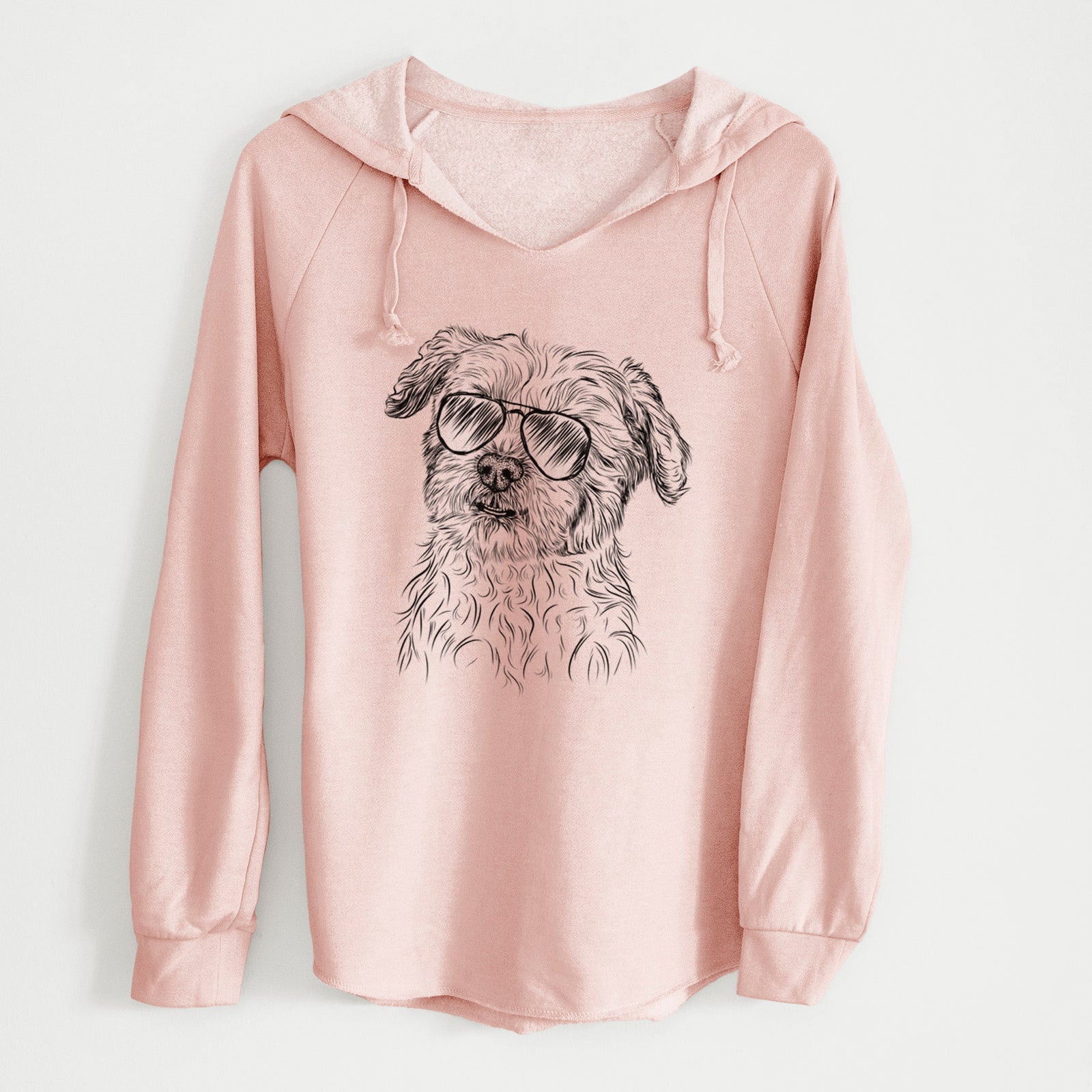 Aviator Roxie the Schnauzer Shih Tzu Mix - Cali Wave Hooded Sweatshirt