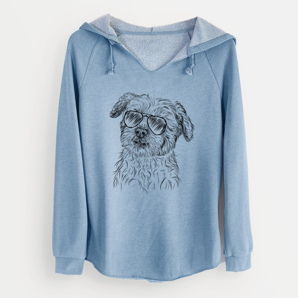 Aviator Roxie the Schnauzer Shih Tzu Mix - Cali Wave Hooded Sweatshirt