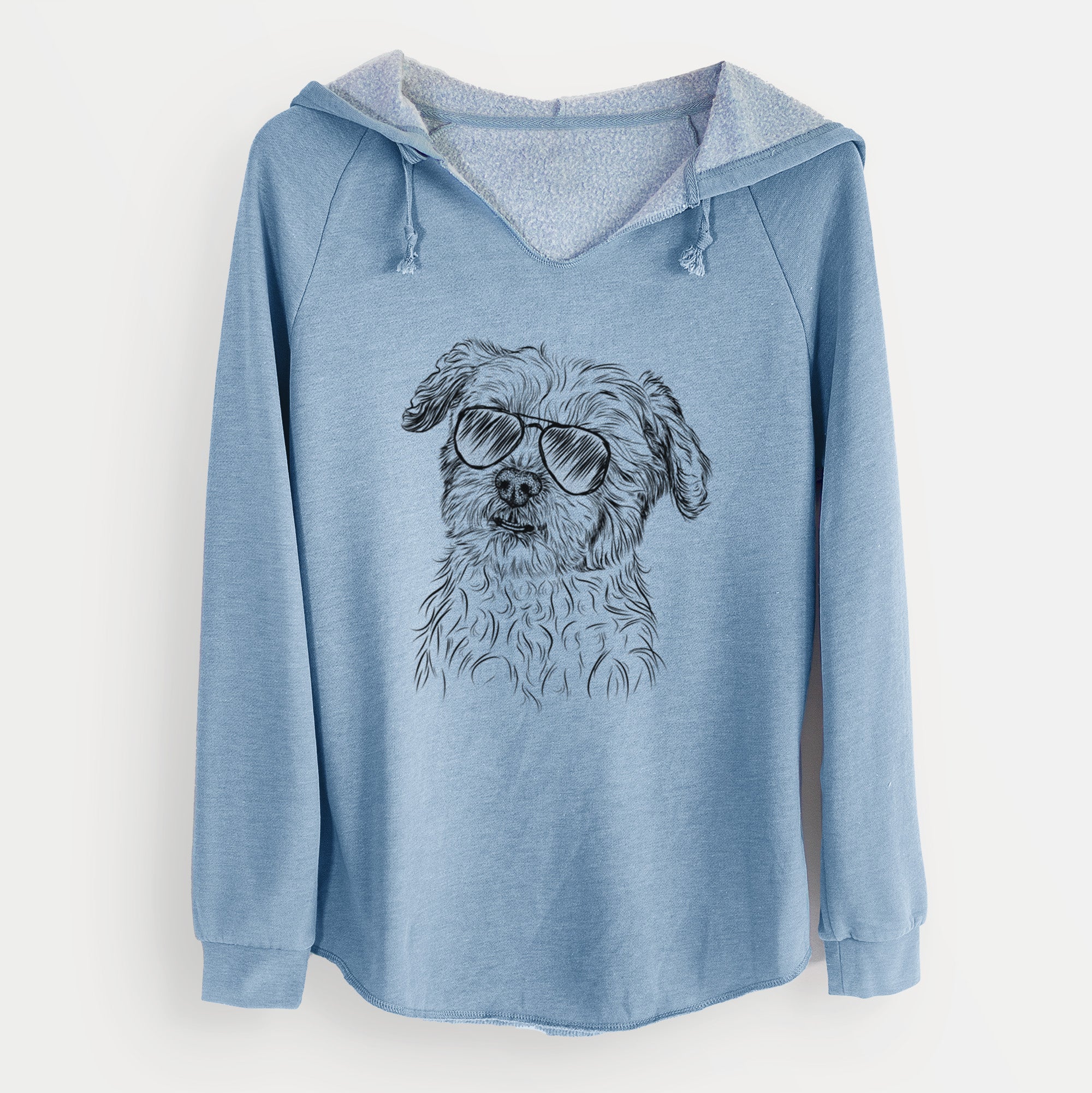 Aviator Roxie the Schnauzer Shih Tzu Mix - Cali Wave Hooded Sweatshirt