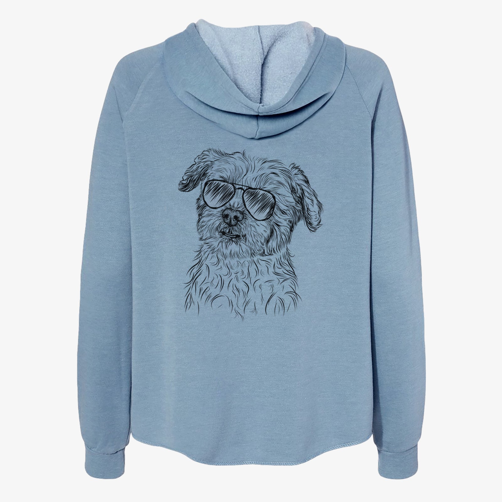 Roxie the Schnauzer Shih Tzu Mix - Women's Cali Wave Zip-Up Sweatshirt
