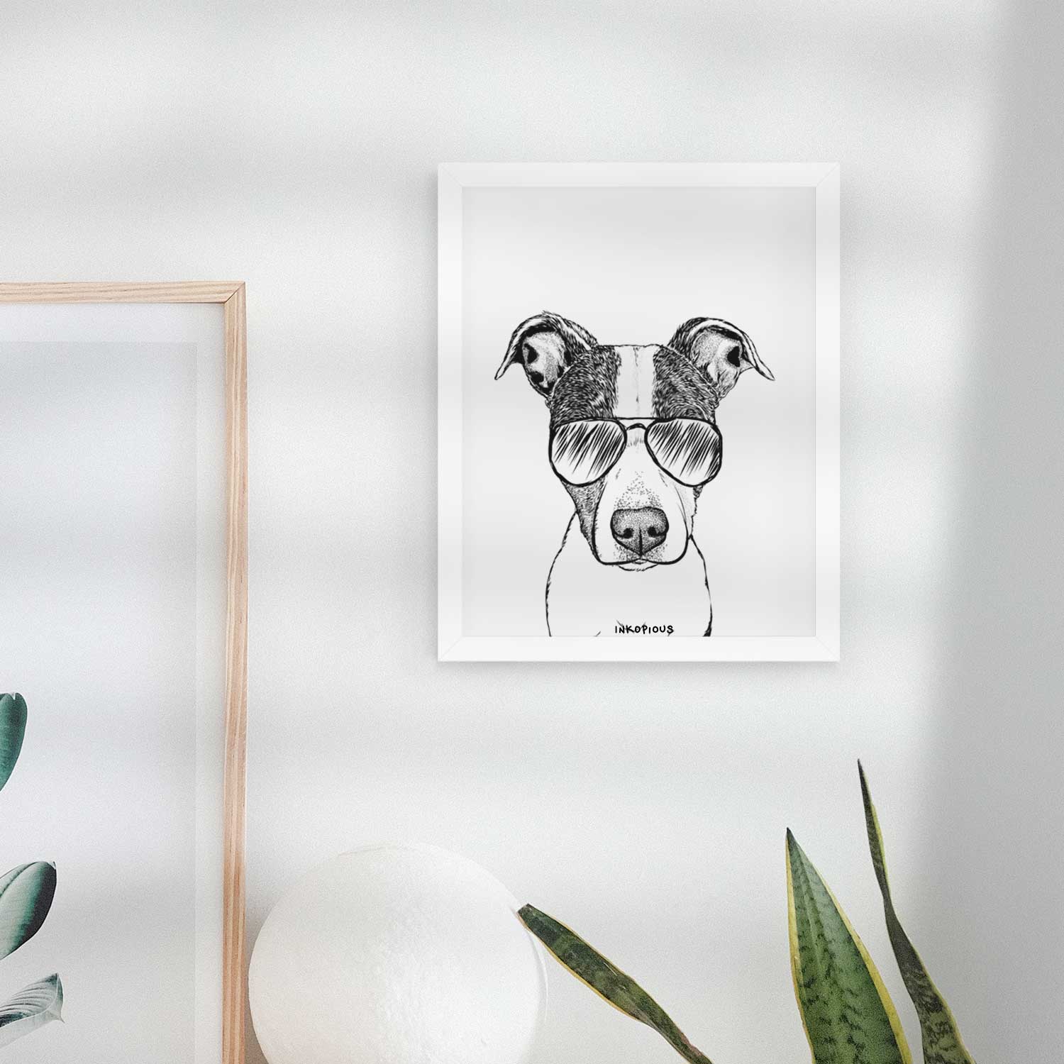 Roxy the Boston Terrier Jack Russell Terrier Mix Art Print