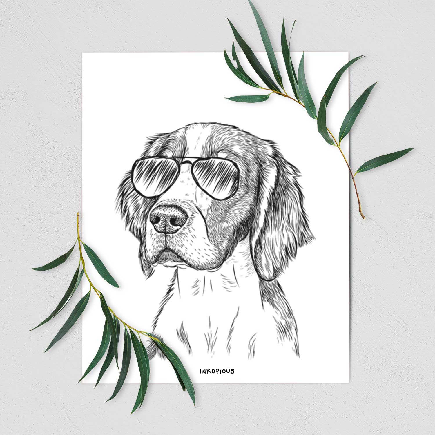 Roxy the Welsh Springer Spaniel Art Print