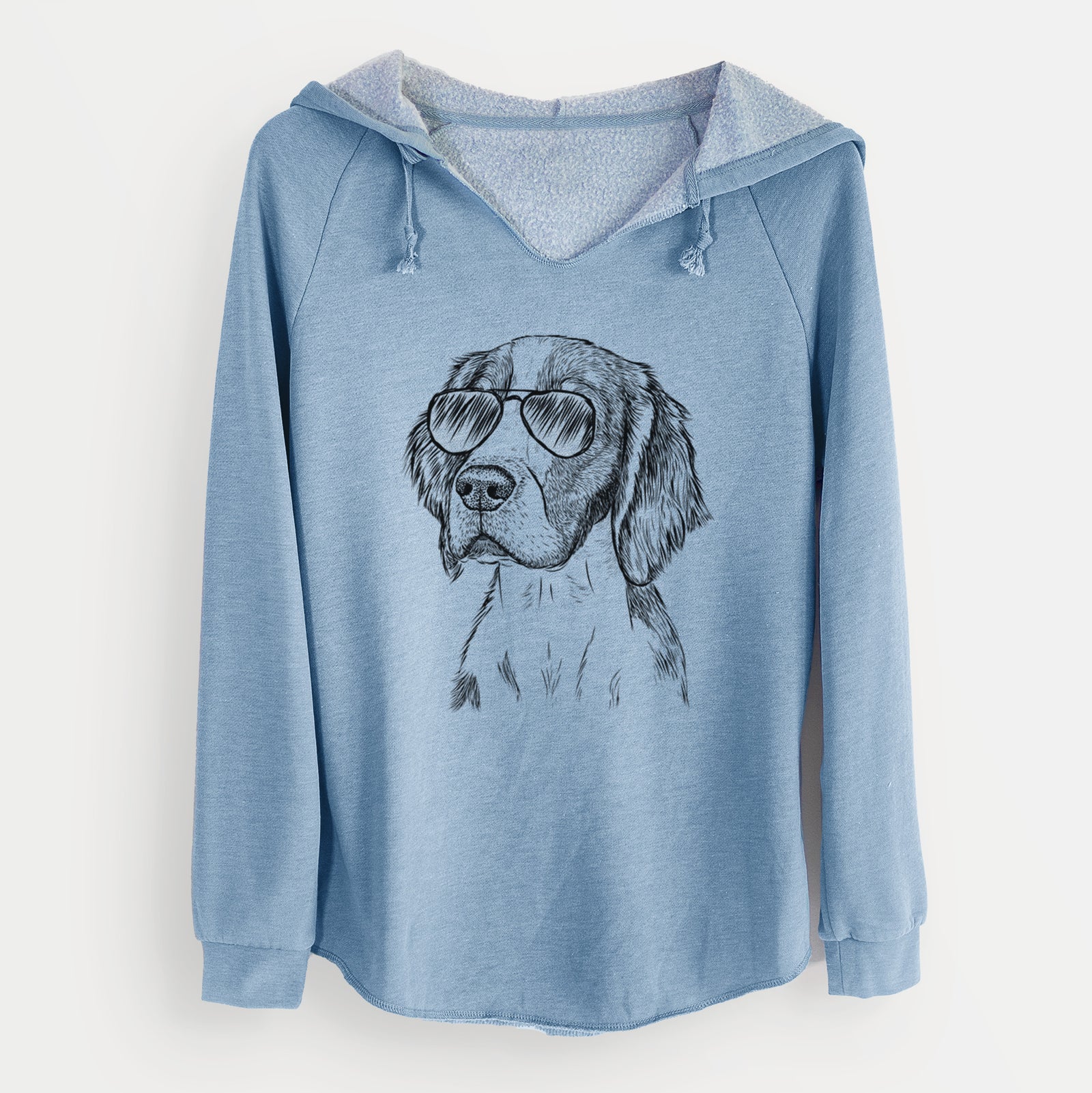 Aviator Roxy the Welsh Springer Spaniel - Cali Wave Hooded Sweatshirt