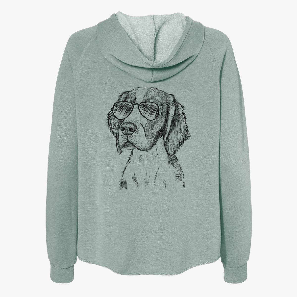 Roxy the Welsh Springer Spaniel - Women's Cali Wave Zip-Up Sweatshirt