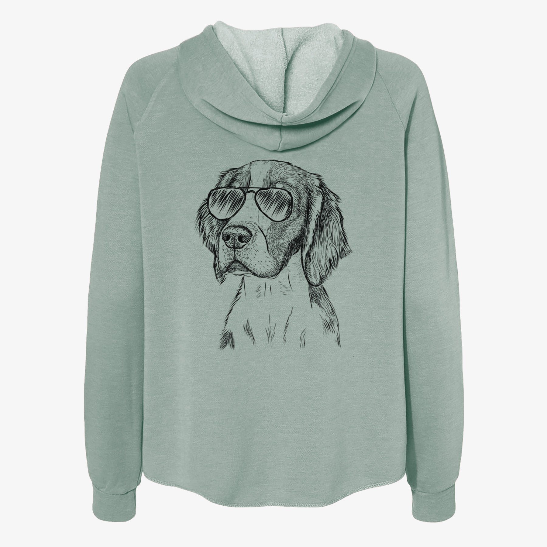 Roxy the Welsh Springer Spaniel - Women's Cali Wave Zip-Up Sweatshirt