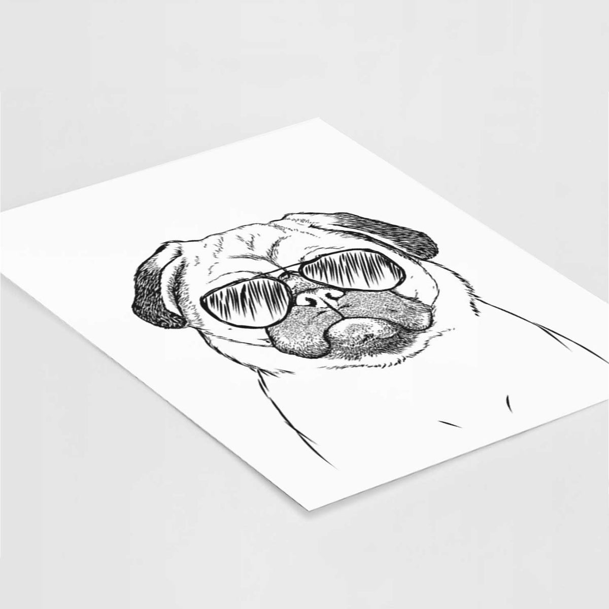 Ruby the Pug Art Print