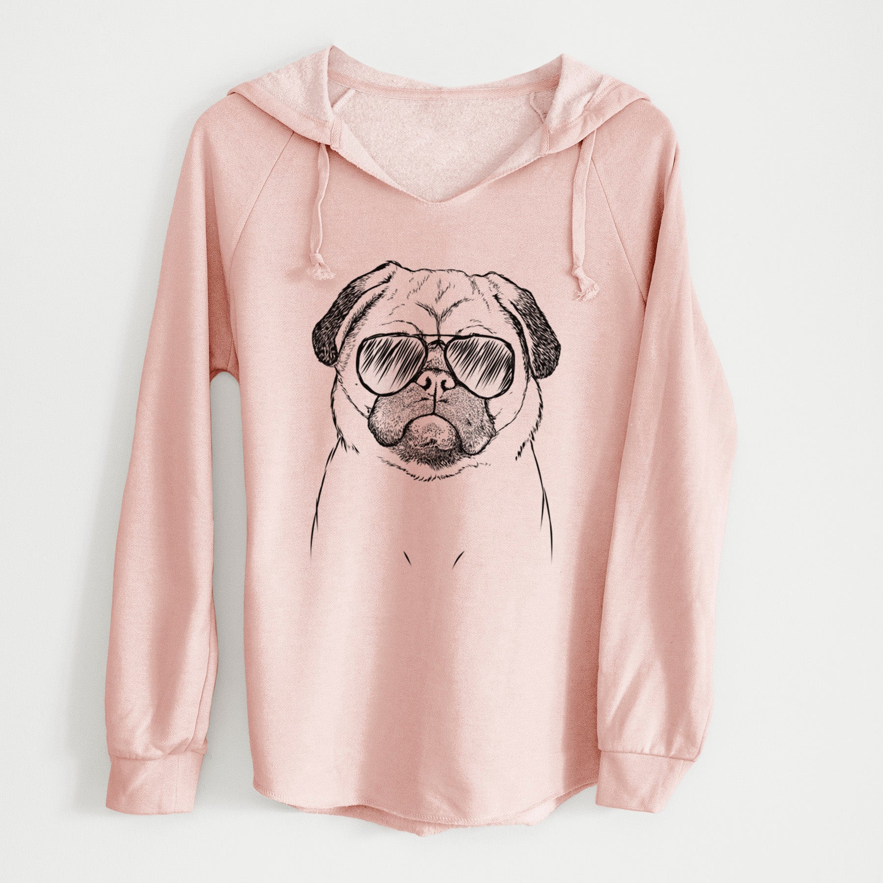 Aviator Ruby the Pug - Cali Wave Hooded Sweatshirt