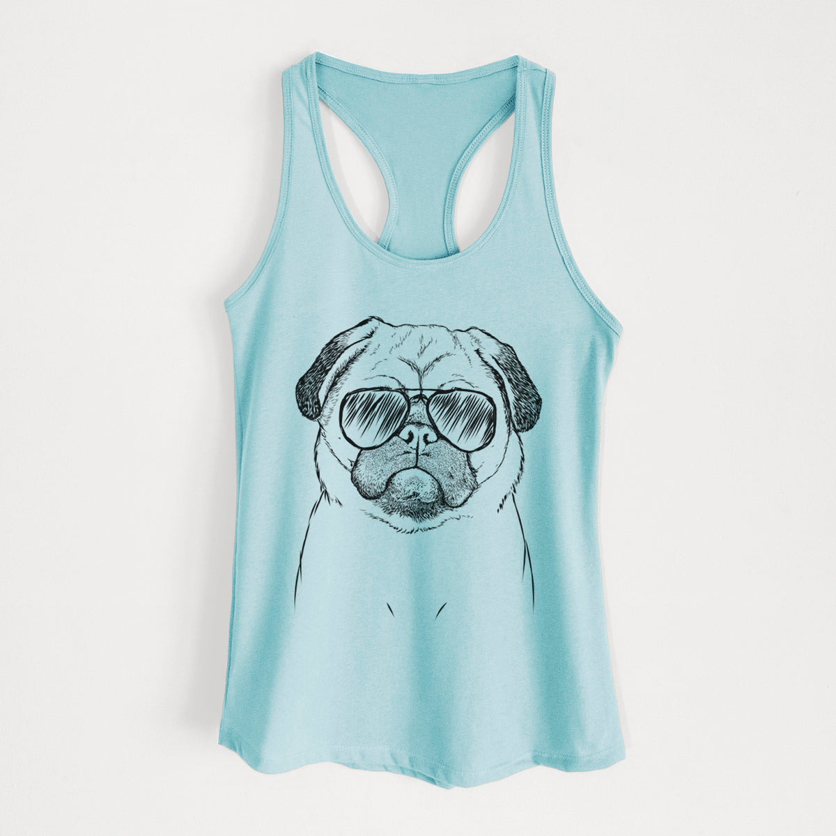Ruby the Pug - Women's Racerback Tanktop
