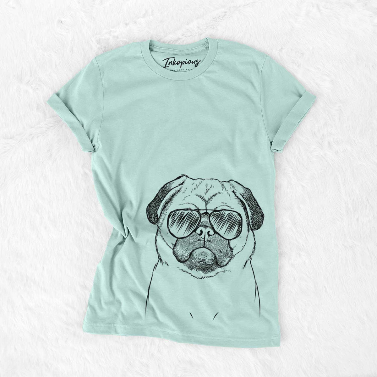 Aviator Ruby the Pug - Unisex Crewneck