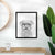 Rudy the Schnoodle Art Print