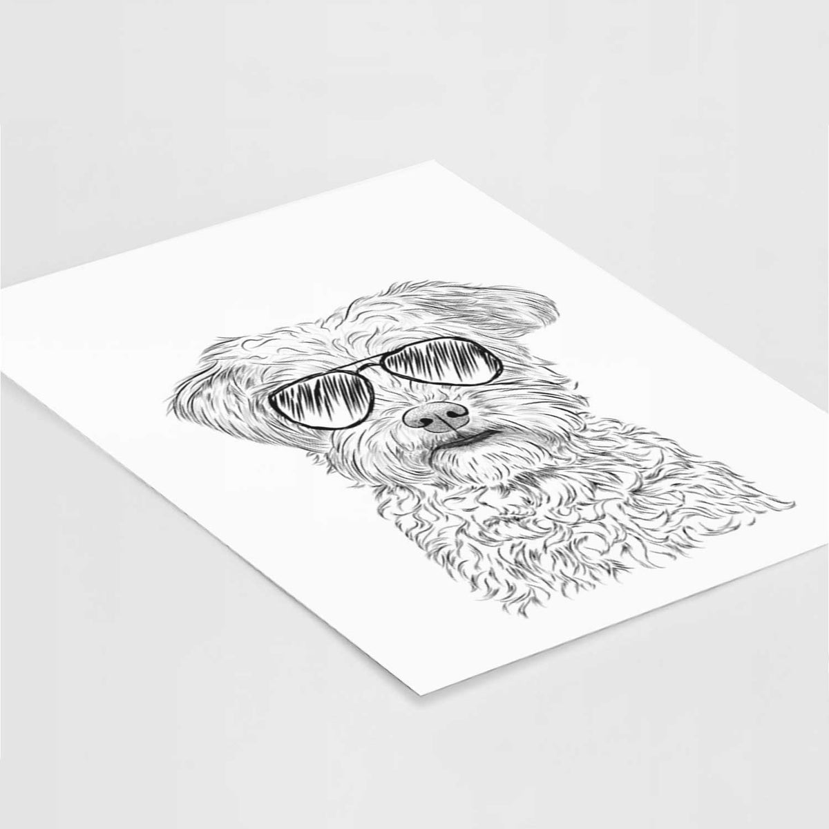 Rudy the Schnoodle Art Print