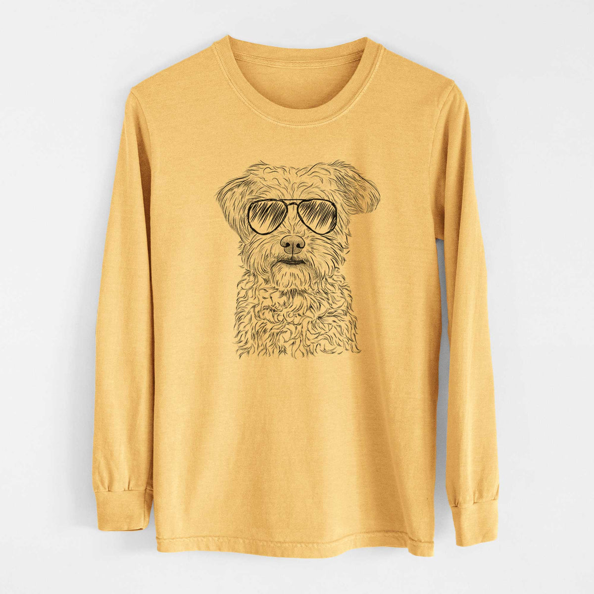 Aviators Rudy the Schnoodle - Heavyweight 100% Cotton Long Sleeve