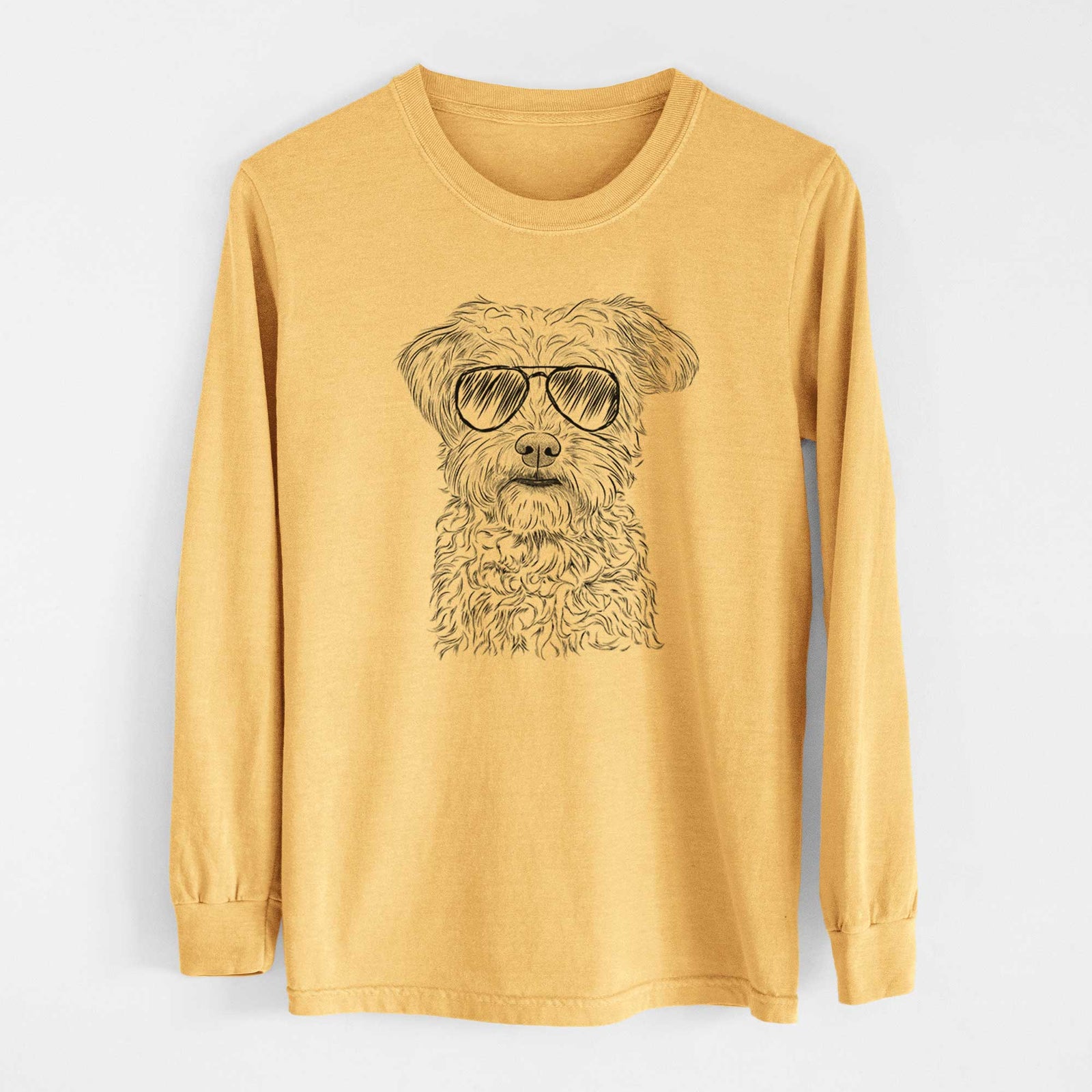 Aviators Rudy the Schnoodle - Heavyweight 100% Cotton Long Sleeve