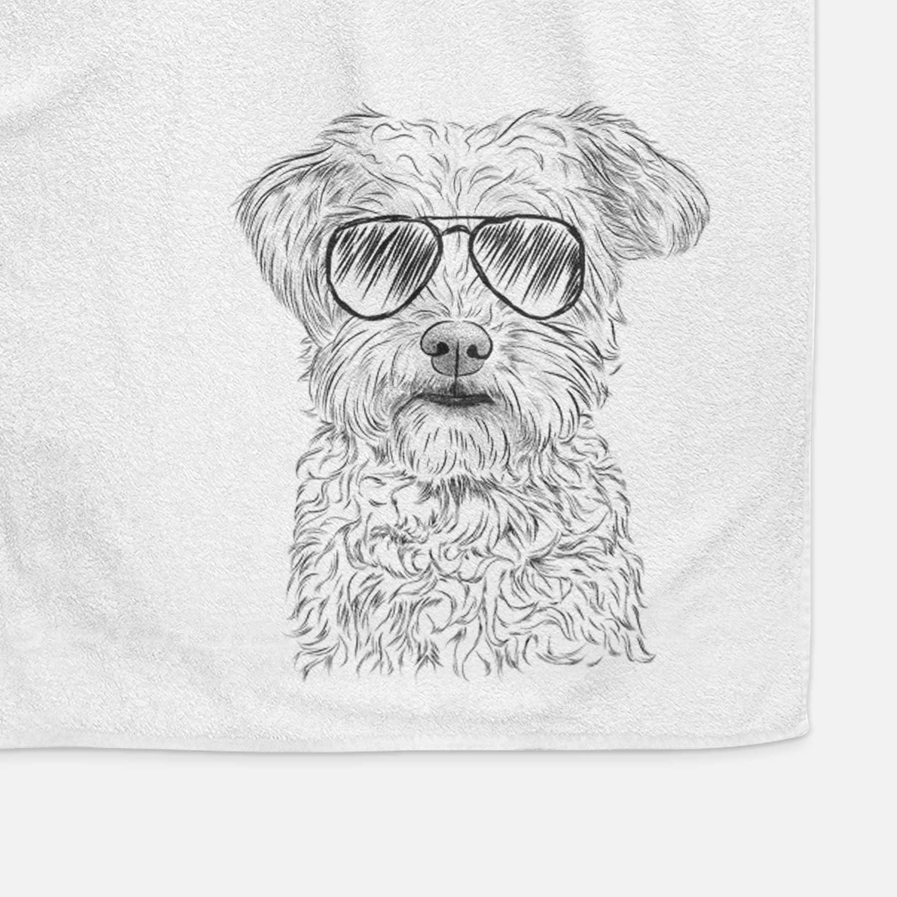 Rudy the Schnoodle Decorative Hand Towel